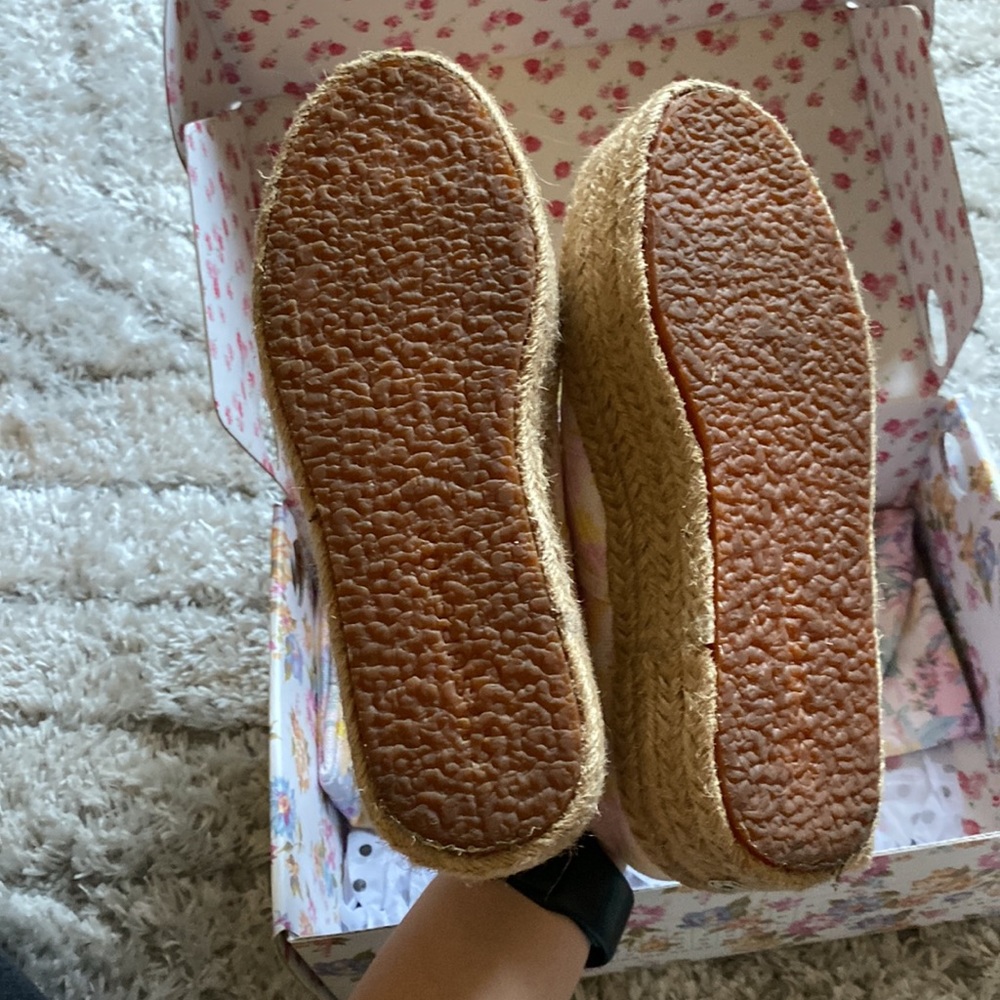 Superga x LoveShackFancy size 6 USA 36 Euro Perky Peach Platform - Picture 4 of 5